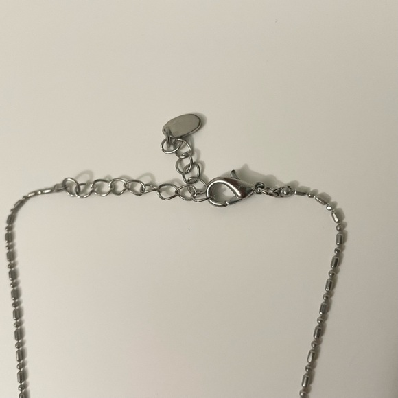 Amber Lee Silver Tone Cross Pendant Necklace - Picture 12 of 14